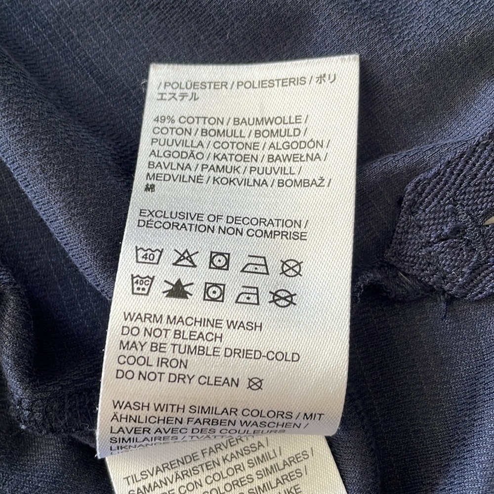 J. Lindeberg Navy Solange Cotton Blend Polo - Picture 9 of 10